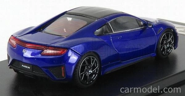LCD model Honda Nsx 2017 1:64 Modrá