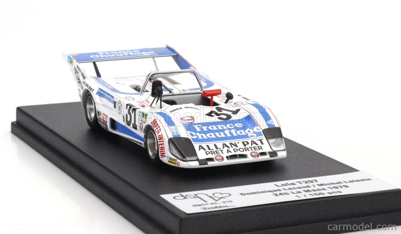 Trofeu Lola T297 Team Kores Racing N 31 24h Le Mans 1979 Dominique Lacaud - Michel Lateste 1:43 Bílá Modrá