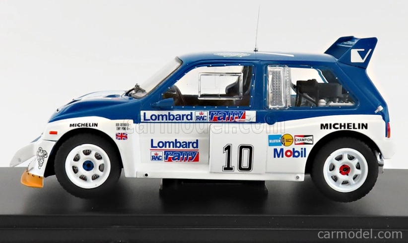 Edicola MG Metro 6r4 Mobil N 10 Rally Rac Gb 1985 T.pond - R.arthur 1:24 Modrá Biela