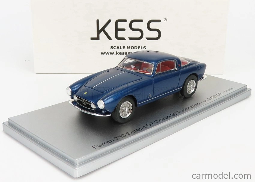 Kess-model Ferrari 250 Europa Gt Coupe S2 Pininfarina Sn0407gt 1955 1:43 Blue Met