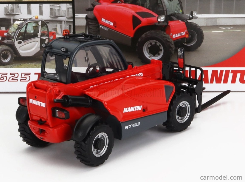 Universal hobbies Manitou Mt625t Comfort Teleskopický traktor - Elevatore 1:32 Červená strieborná