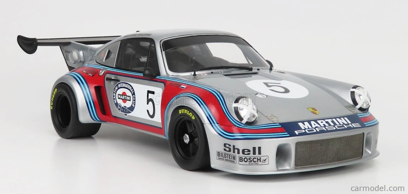 Cmr Porsche 911 930 Carrera Rsr Turbo 2.1l Team Martini Racing N 5 1:12, stříbrná
