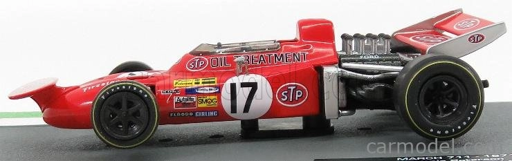 Edicola March F1  711 Team Stp N 17 Monaco Gp 1971 Ronnie Peterson 1:43 Red