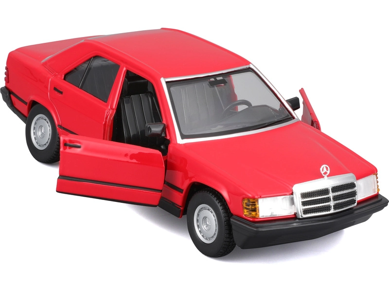 Bburago Mercedes benz 190e 1984 1:24 Red
