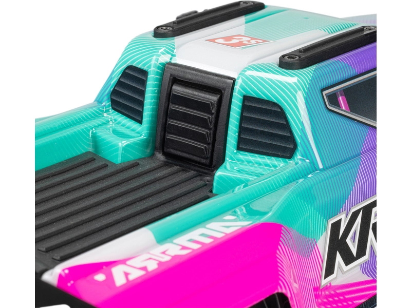 Arrma Mini Kraton 3S DSC BLX 1:16 4WD RTR tyrkysová/růžová
