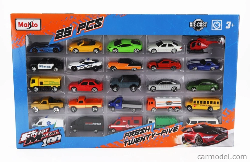 Maisto Porsche Set Assortment 25 Cars Pieces 1:64 rôzne
