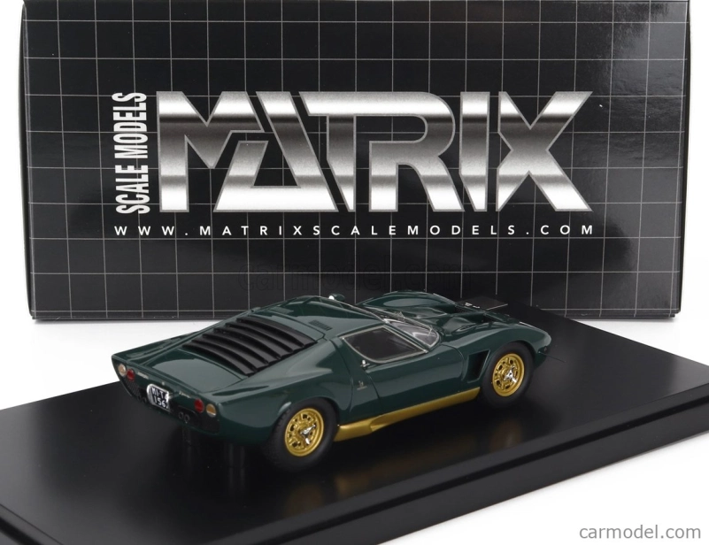 Matrix scale models Lamborghini Miura P400s Millechiodi 1969 1:43 Zelená