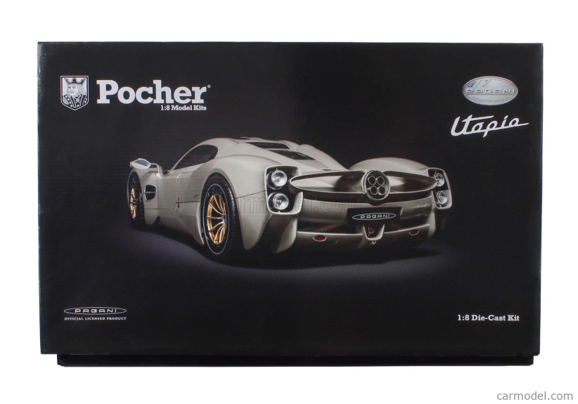 Pocher Pagani Utopia Coupe 2023 1:8 Grigio Rinascimento - svetlosivá