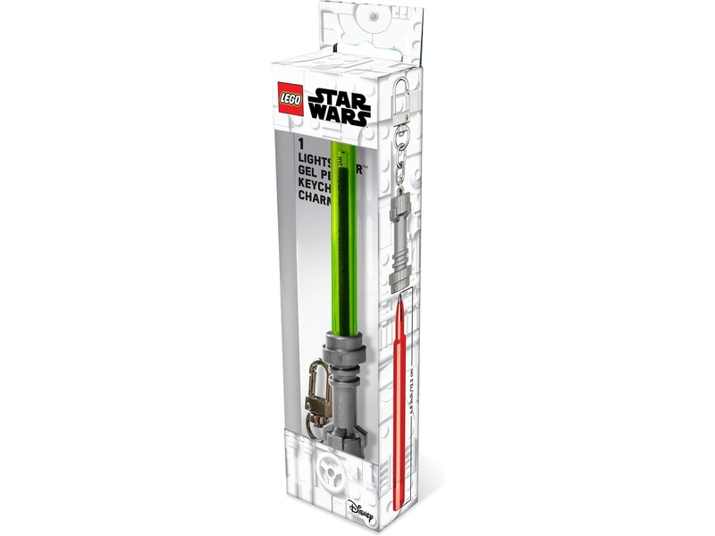 LEGO Star Wars gelové pero Světelný meč s klipem - světle zelené