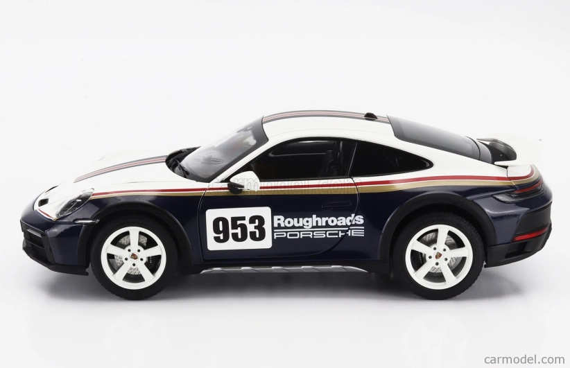 Norev Porsche 911 992 N 953 Rally Dakar Roughroads Coupe 2023 1:18 Bílá ...