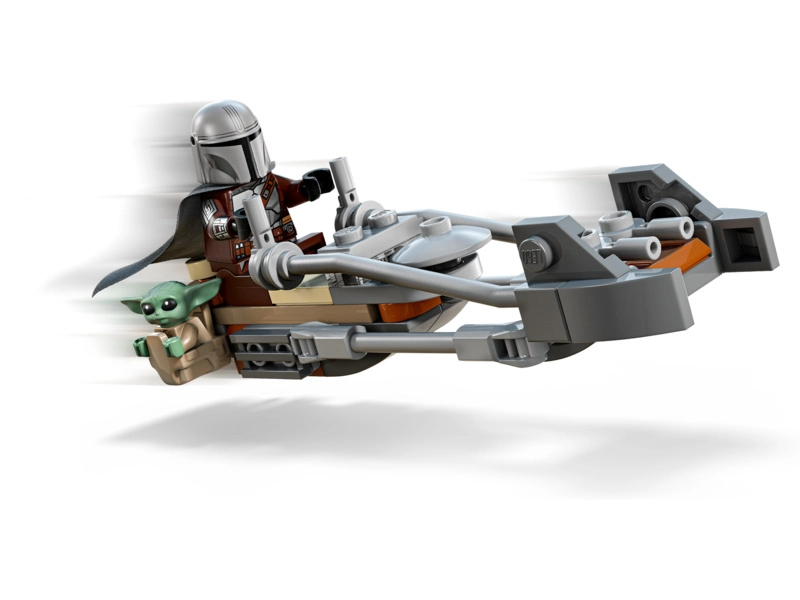 LEGO Star Wars - Mandalorian a Grogu a speederová motorka