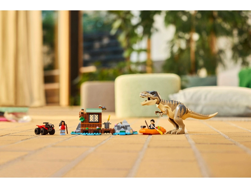 LEGO Jurský svet - T-rex a útek z rieky
