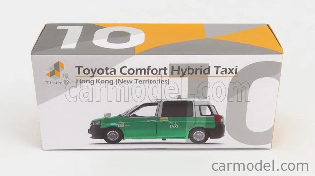 Drobné hračky Toyota Hybrid Comfort Taxi 2020 1:64 Zelená biela