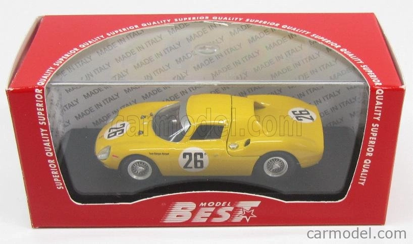 Najlepší model Ferrari 250lm 3.3l V12 Ch. N6313 Team Pierre Dumay N 26 2. 24h Le Mans 1965 Pierre Dumay - Gustave Gosselin 1:43 Žltá