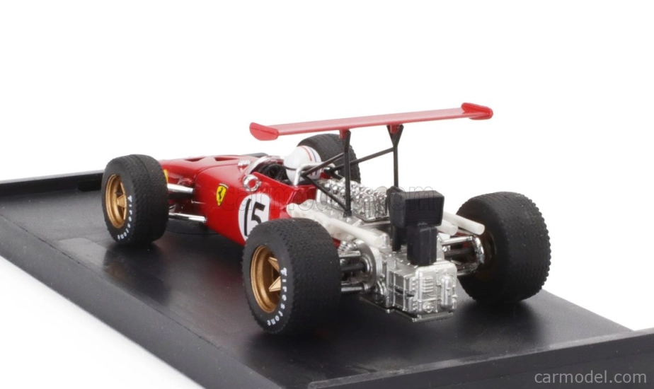 Brumm Ferrari F1 312 N 15 Spain Gp 1969 Chris Amon - s figúrkou vodiča 1:43 červená biela