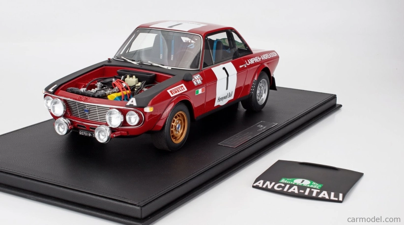 Topmarques Lancia Fulvia Hf 1600 Coupe (night Version) N 1 Winner Rally Du Maroc 1972 Simo Lampinen - Solve Andreasson 1:12 Červená Černá