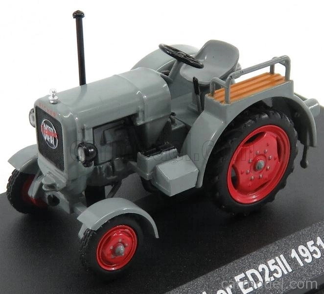 Edicola Eicher Ed25ii Tractor 1951 - Con Vetrina - S vitrínou 1:43 sivočervená