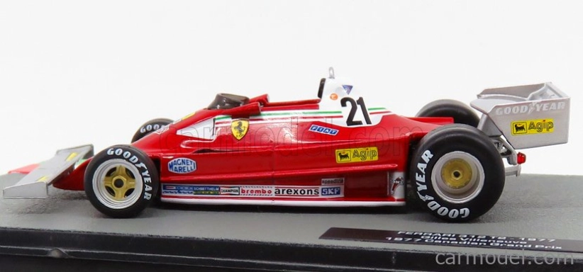 Edicola Ferrari F1  312t2 N 21 Canada Gp 1977 Gilles Villeneuve 1:43 Red