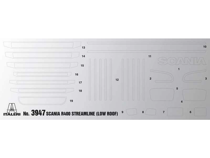 Italeri Scania R400 Streamline Flat Roof (1:24)