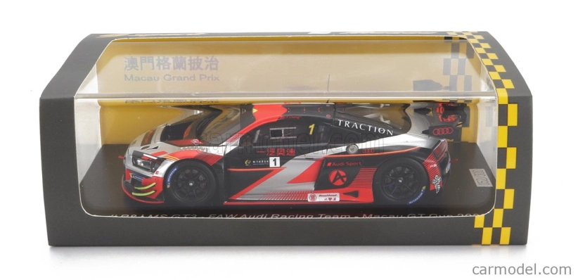 Spark-model Audi R8 Lms Gt3 Team Faw Audi Racing Team N 1 Gt Cup Macau 2022 Cheng Cong Fu 1:43 Bílá Oranžová Černá