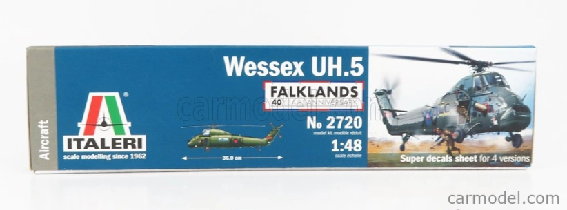 Italeri Westland aircraft Wessex Uh.5 Helicopter Military 1982 1:48 /