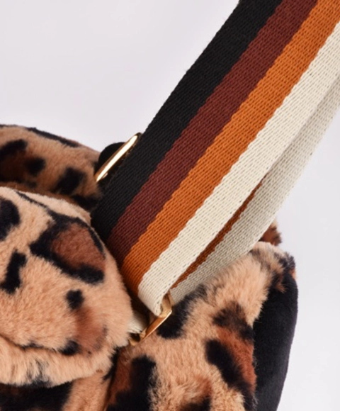 Doudou Plyšová taška přes rameno Leopard 30 cm
