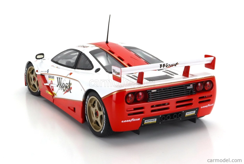 Solido Mclaren F-1 Gtr Bmw V12 Team West N 8 Bpr Gt Endurance 1995 John Nielsen - Thomas Bscher 1:18 Bílá Červená