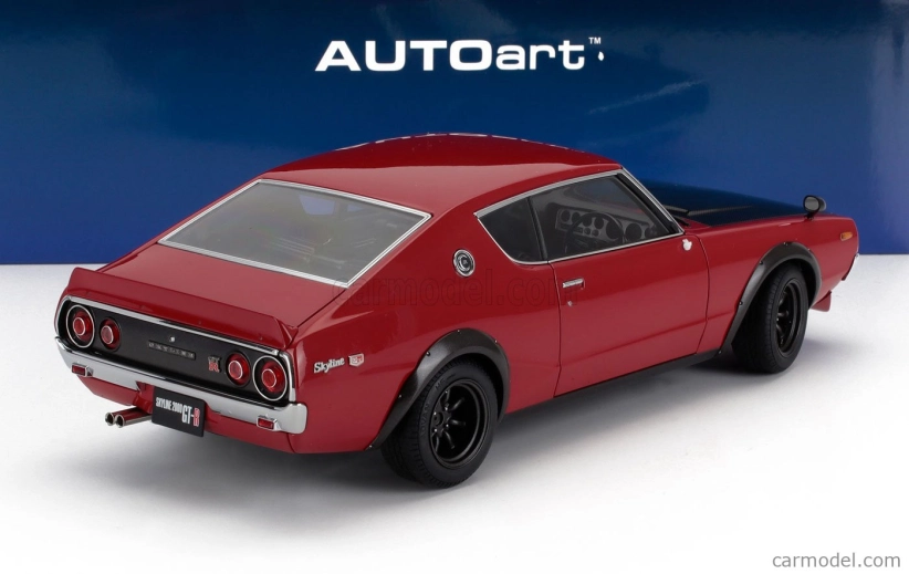 Autoart Nissan Skyline 2000 Gt-r (kpgc110) Vyladená verzia Coupe 1973 1:18 Červená čierna