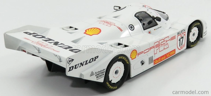 Norev Porsche 962c Dunlop N 17 Supercup 1987 H.j.stuck 1:18 Bílá