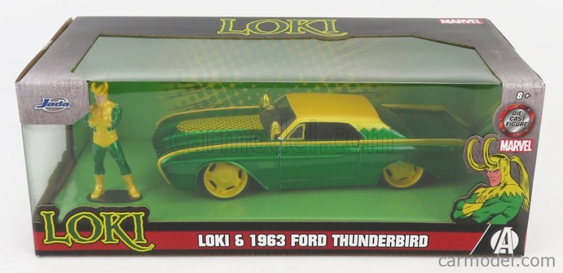 Jada Ford usa Thunderbird With Marvel Loki 1963 1:24 Zelená Žlutá