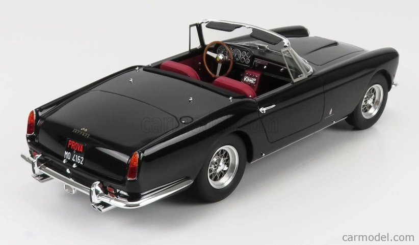 Matrix scale models Ferrari 250gt Ii-series Cabriolet Open 1960 - Con Vetrina With Showcase 1:18 Black