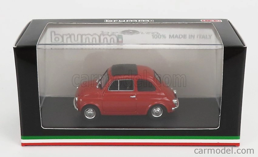Brumm Fiat 500r Tetto Chiuso - Closed 1972 1:43 Rosso Corallo