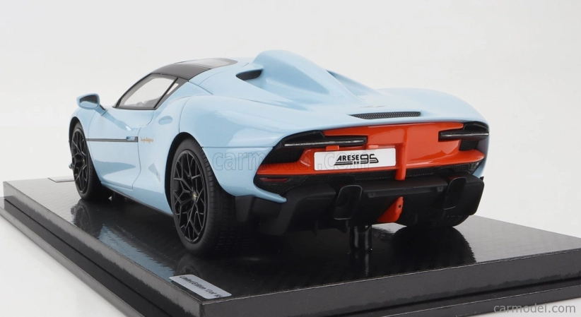 Tecnomodel Touring Superleggera Arese Rh95 (chassis And Engine F-12) 2021 1:18 Světle Modrá Oranžová - Barvy Zálivu