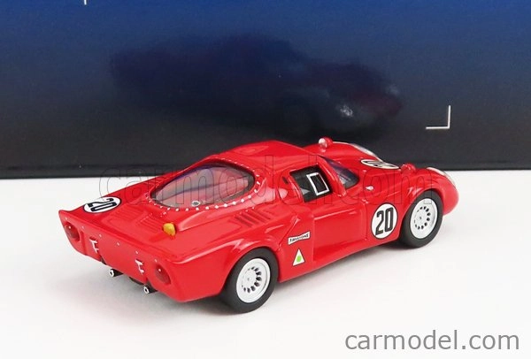 Ricko Alfa romeo 33.2 N 20 24h Daytona 1968 U.schutz - N.vaccarella 1:87 Červená Biela