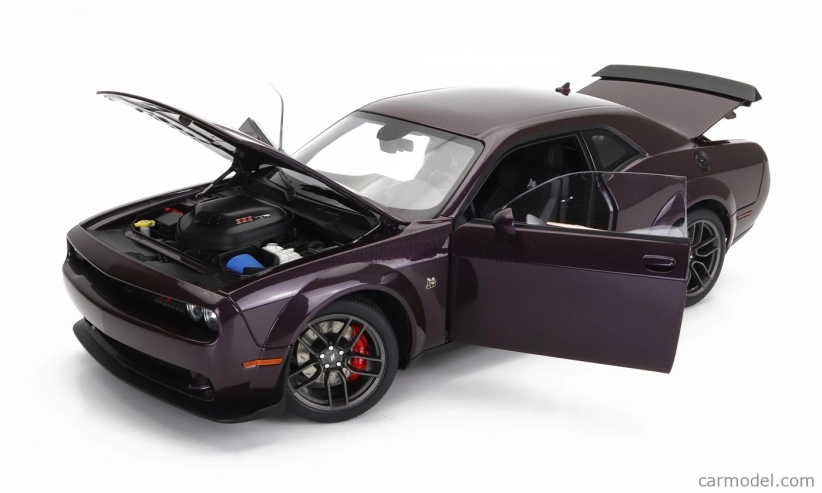 Autoart Dodge Challenger R/t Scat Pack Widebody 2022 1:18 Hellraisin Purple