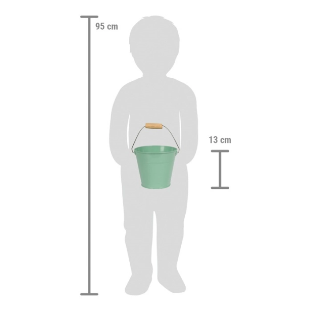 Súprava malého záhradného náradia s vedrom Tiny Garden