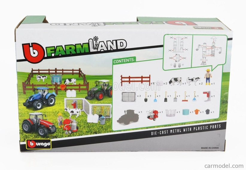 Bburago Fendt Set Farm Landt 1050 Vario Tractor 2016 1:50 Různé