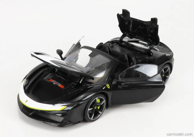 Bburago Ferrari Sf90 Stradale Spider Assetto Fiorano 2019 1:18 Black