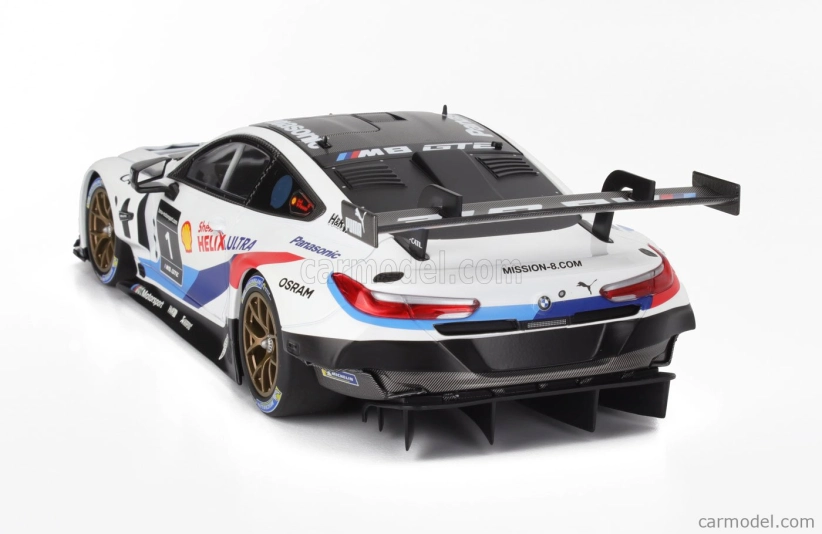 Minichamps BMW radu 8 M8 Gte Team Bmw Motorsport Mission 8 N 1 Racing 2019 1:18 Biela modrá červená čierna