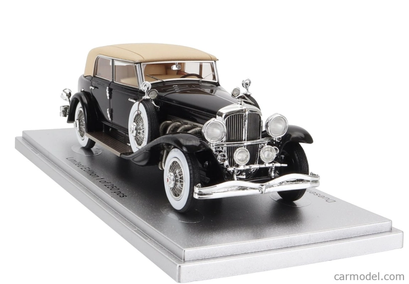 Kess-model Duesenberg Model J Torpedo Berline Rollston 1932 1:43 Čierna béžová
