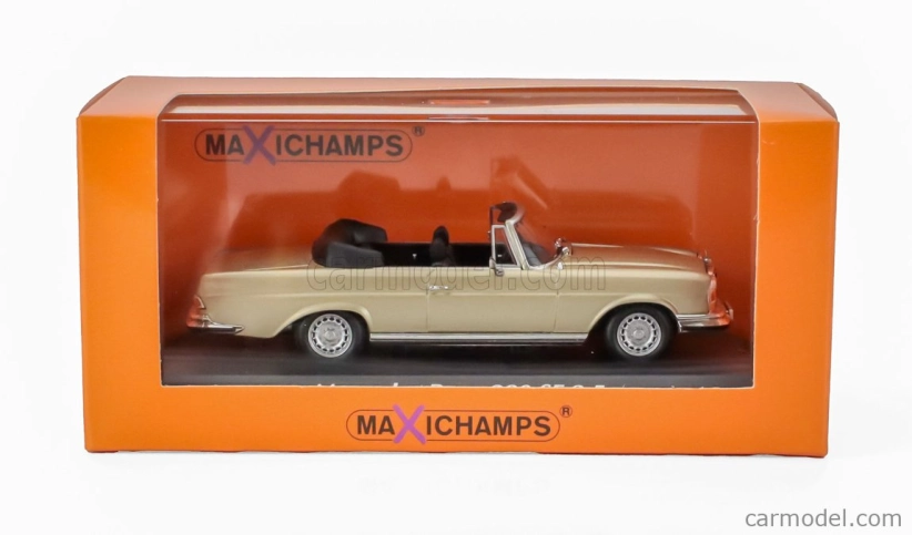 Minichamps Mercedes benz S-class 280se 3.5 (w111) Cabriolet 1970 1:43 Gold Met