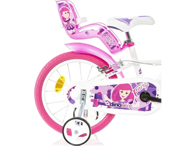 DINO Bikes - Dětské kolo 16" Fairy bílé