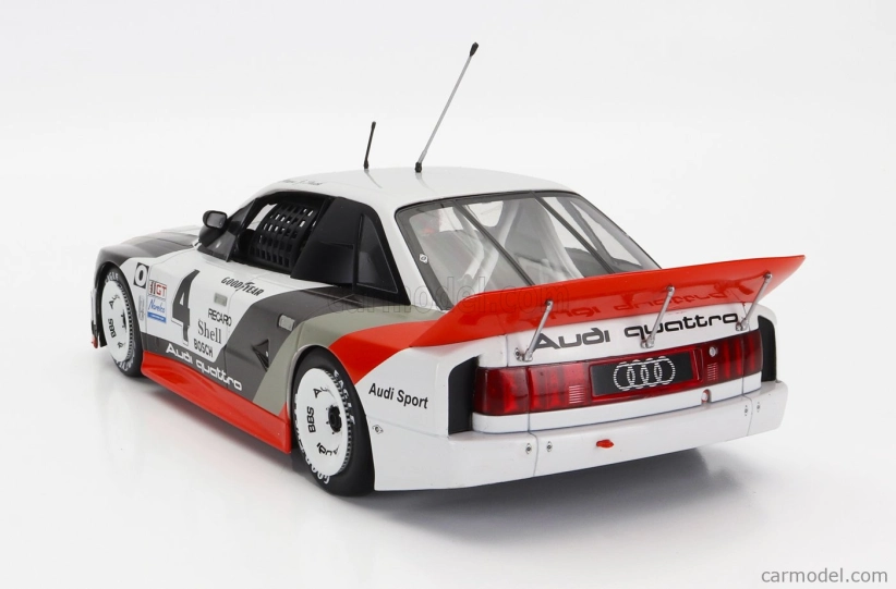 Werk83 Audi 90 Quattro Team Audi Sport N 4 Winner Imsa Laguna Seca 1989 Hans Joachim Stuck 1:18 Bílá Šedá Červená