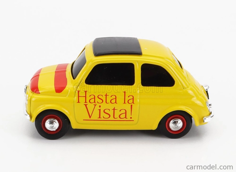 Brumm Fiat 500 Hasta La Vista - Viva La Vida 1:43 Žlutá Červená