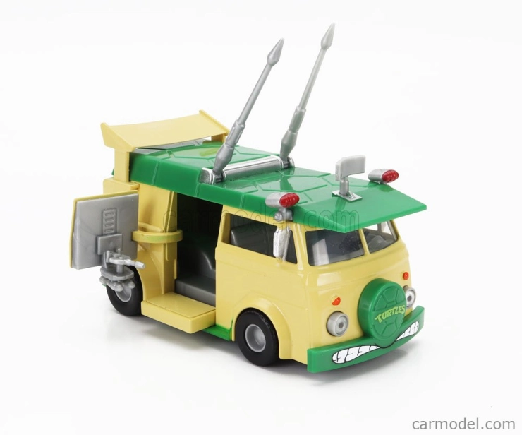Jada Volkswagen Party Wagon Donatello Ninja Turtles - Tartarughe Ninja 1:32 žltozelený