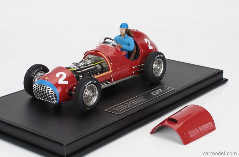 Gp-replicas Ferrari F1  375 N 2 Winner Italy Monza Gp (with Pilot Figure) 1951 Alberto Ascari 1:18 Red