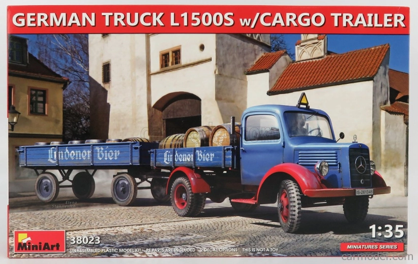 Miniart Mercedes Benz L1500 Nemecký nákladný automobil s prívesom 1941 1:35 /