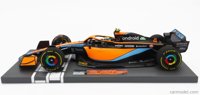 Minichamps Mclaren F1 Mcl36 Mercedes Team Mclaren N 4 1:18, oranžová