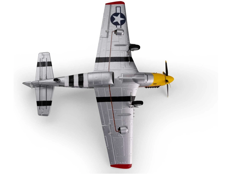 RC letadlo E-flite P-51D Mustang 0.49m Detroit Miss SAFE Select BNF Basic
