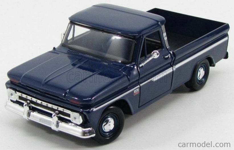 Motor-max Chevrolet C-10 Fleetside Pick-up 1966 1:24 Modrá